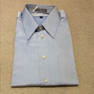 BNIP Forsyth of Canada Classic Light Blue Men's Dress Shirt 👵MT